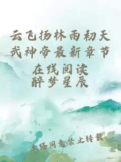 云飞扬林雨初天武神帝最新章节在线阅读