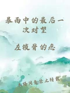 暴雨中的最后一次对望