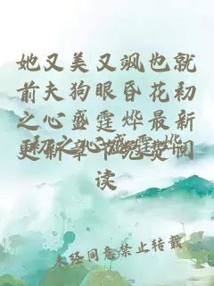 她又美又飒也就前夫狗眼昏花初之心盛霆烨最新更新章节免费阅读