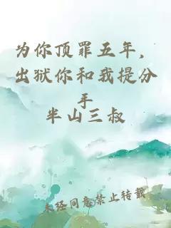 为你顶罪五年，出狱你和我提分手