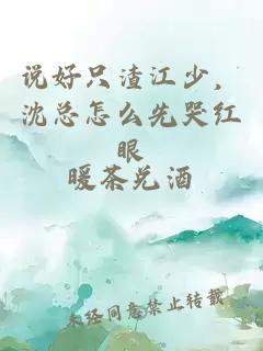 说好只渣江少，沈总怎么先哭红眼