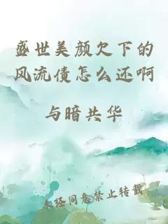 盛世美颜欠下的风流债怎么还啊